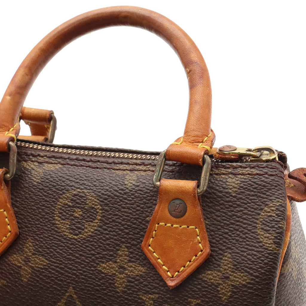 Louis Vuitton Monogram Mini Speedy Mini Bag Pouch Case — view 6