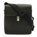 Louis Vuitton Taiga Shoulder Bag Crossbody Leather Ardoise Black
