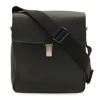 Louis Vuitton Taiga Shoulder Bag Crossbody Leather Ardoise Black