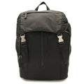Prada Backpack Shoulder Bag Nylon Leather Nero Black Silver