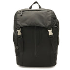 Prada Backpack Shoulder Bag Nylon Leather Nero Black Silver
