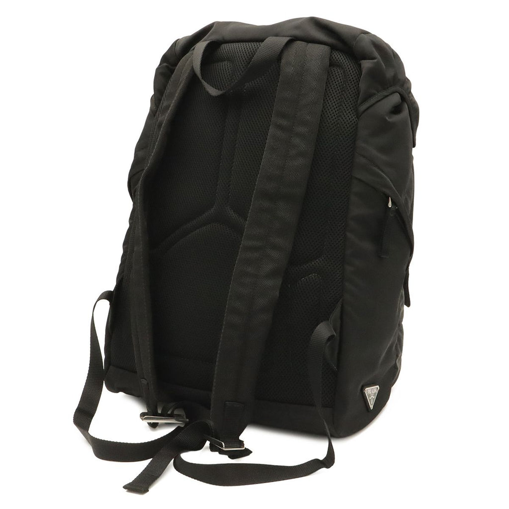 Prada Backpack Shoulder Bag Nylon Leather Nero Black Silver — view 2