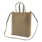 Celine Vertical Cabas Small Tote 2-Way Shoulder Bag Leather Greige — view 2