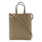 Celine Vertical Cabas Small Tote 2-Way Shoulder Bag Leather Greige
