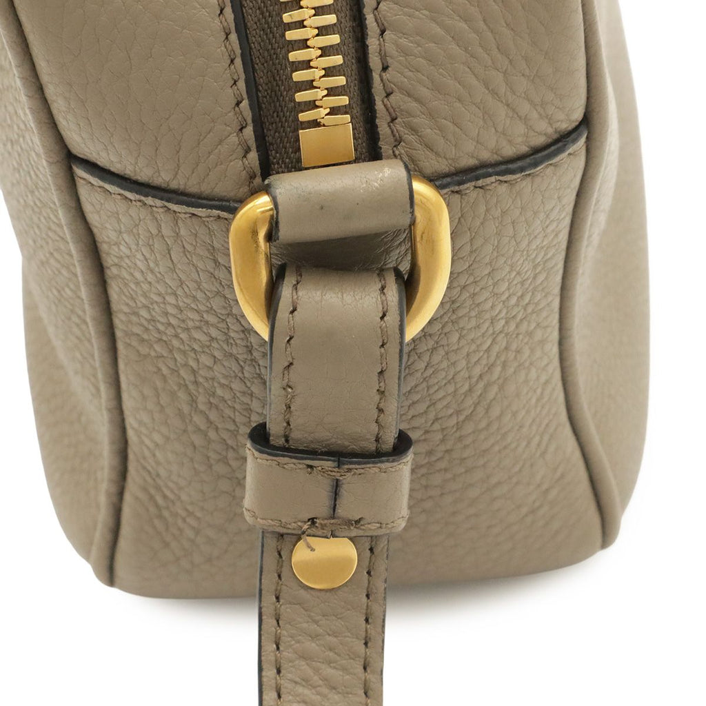 Prada Logo Vitello Daino Shoulder Bag Pochette 2-Way Clutch Striped Leather — view 5