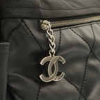 Chanel Paris Biarritz Tote GM Shoulder Bag Black Silver — view 4