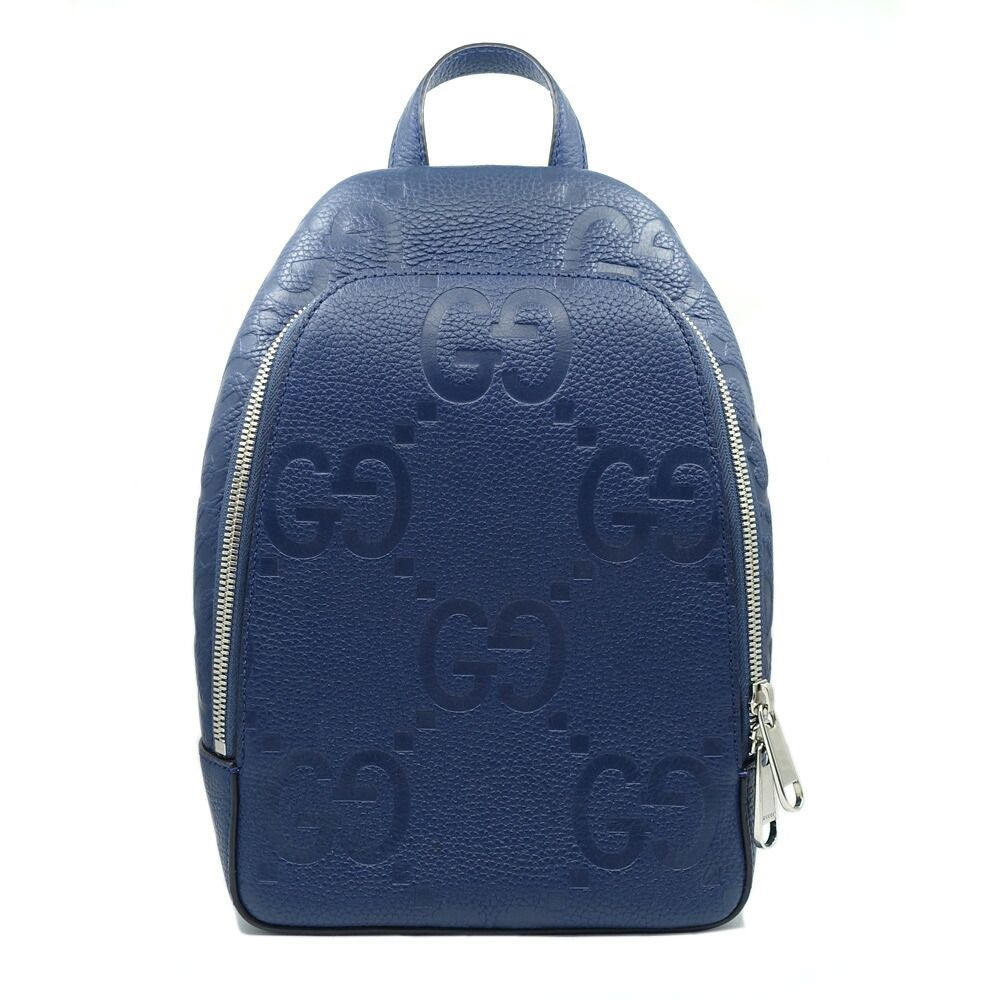 Gucci Cross Belt Bag Jumbo GG Navy Silver
