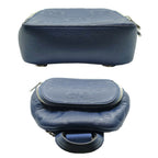 Gucci Cross Belt Bag Jumbo GG Navy Silver — view 4