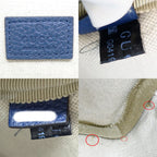 Gucci Cross Belt Bag Jumbo GG Navy Silver — view 7