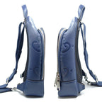 Gucci Cross Belt Bag Jumbo GG Navy Silver — view 3