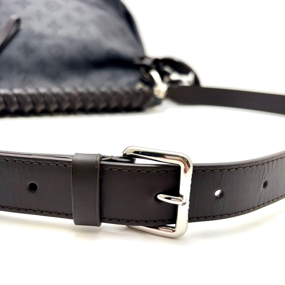 Louis Vuitton Beauvre Hobo Mahina Black Shoulder Bag Monogram Silver — view 8