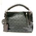 Louis Vuitton Beauvre Hobo Mahina Black Shoulder Bag Monogram Silver