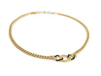 Dior Necklace Gold Black Metal Rhinestone Enamel
