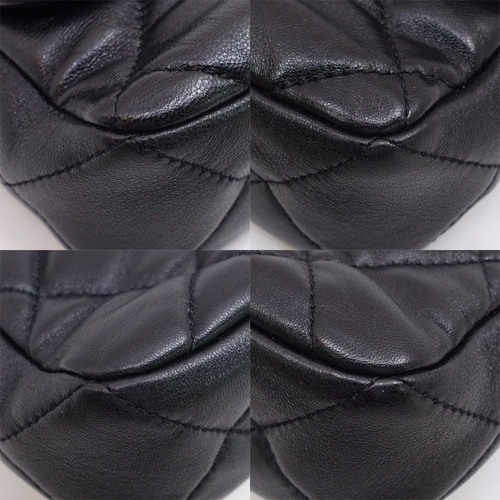 Chanel Heart Lock Chain Shoulder Bag Lambskin BK — view 5