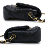Chanel Heart Lock Chain Shoulder Bag Lambskin BK — view 3