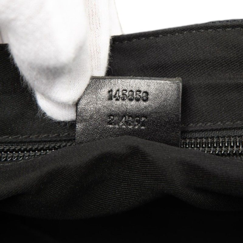 Gucci GG Canvas Crossbody Shoulder Bag Black — view 6