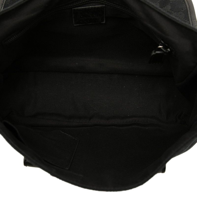 Gucci GG Canvas Crossbody Shoulder Bag Black — view 4