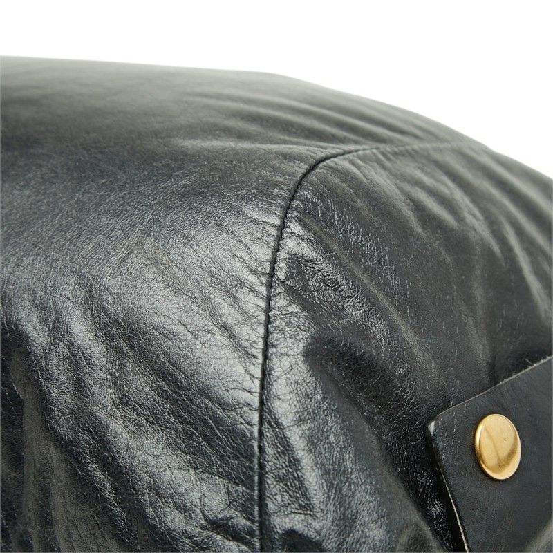 Celine Tote Shoulder Bag Side Zip Dark Navy Leather — view 6