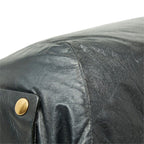 Celine Tote Shoulder Bag Side Zip Dark Navy Leather — view 7
