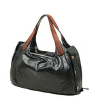 Celine Tote Shoulder Bag Side Zip Dark Navy Leather — view 2