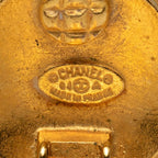 Chanel CC Logo Earrings Gold Plated — view 3