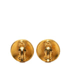 Chanel CC Logo Earrings Gold Plated — view 2