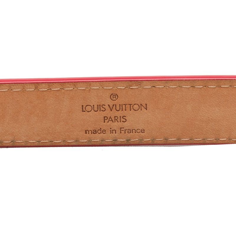 Louis Vuitton Monogram Vernis Ceinture Classic Belt 90/36 Pink Gold Patent — view 7
