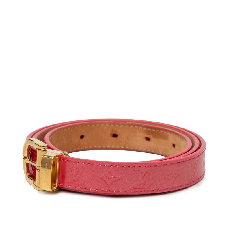 Louis Vuitton Monogram Vernis Ceinture Classic Belt 90/36 Pink Gold Patent — view 2
