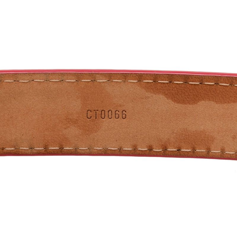 Louis Vuitton Monogram Vernis Ceinture Classic Belt 90/36 Pink Gold Patent — view 8
