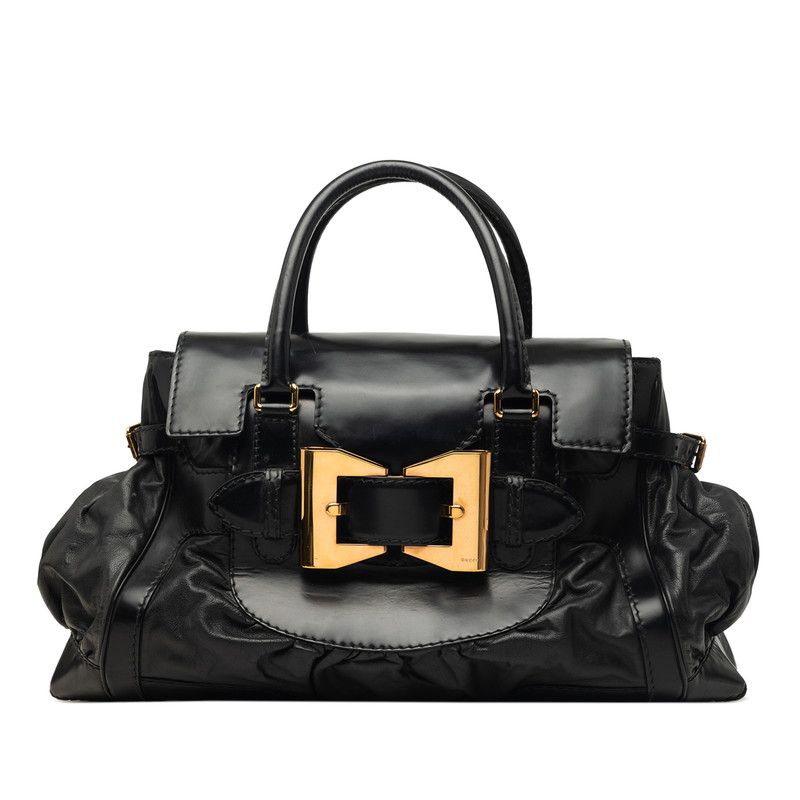 Gucci Boston Bag Black Leather