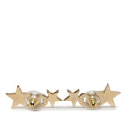 Chanel CC Logo Star Motif Earrings Gold Plated Rhinestone — view 2