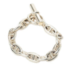 Hermes Chaine D'ancre MM 14 Links Chain Bracelet Silver — view 3