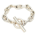 Hermes Chaine D'ancre MM 14 Links Chain Bracelet Silver