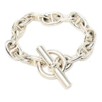 Hermes Chaine D'ancre MM 14 Links Chain Bracelet Silver