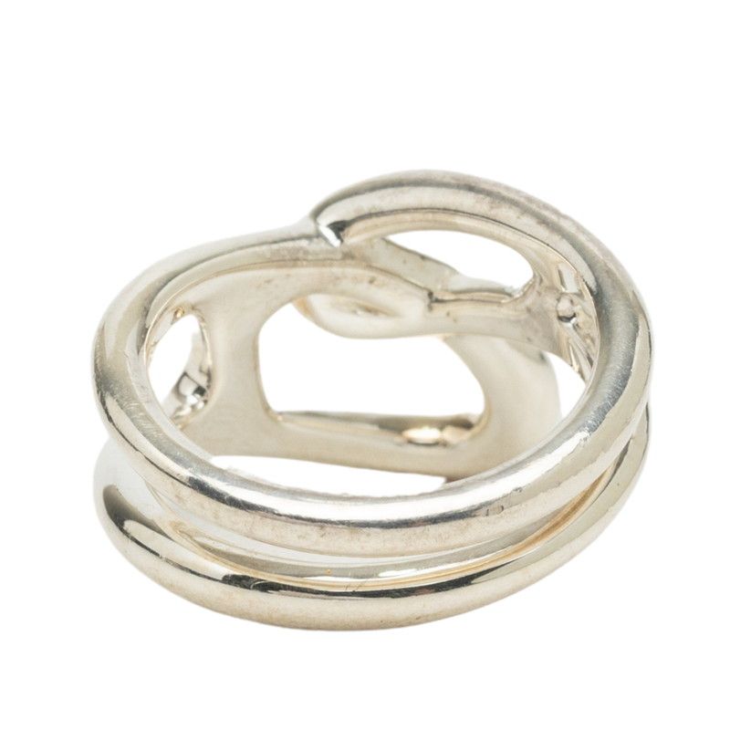 Hermes Chaine D'ancre Punk Ring 54 Silver — view 3