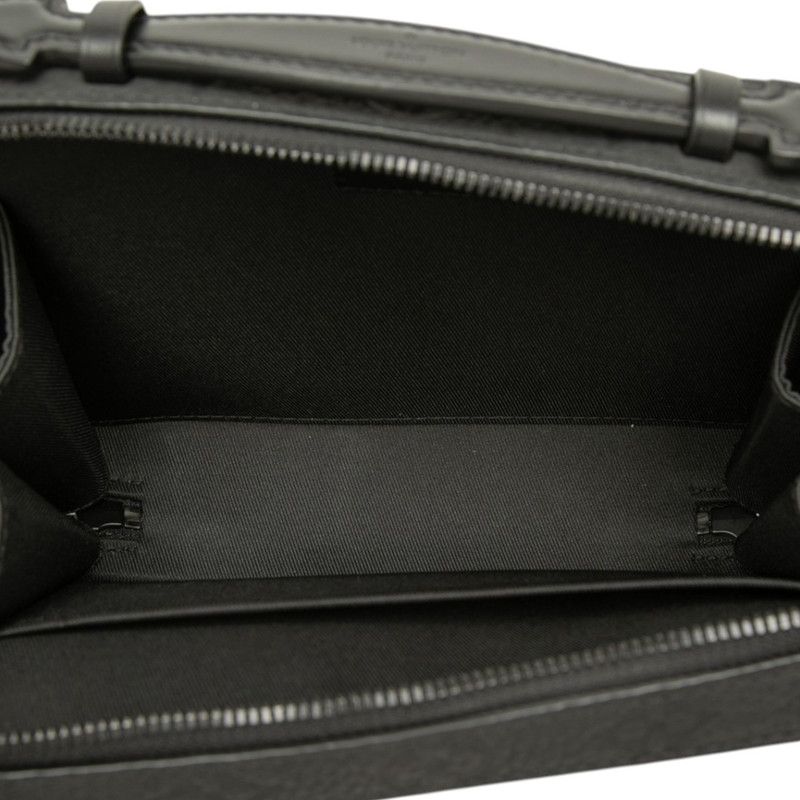 Louis Vuitton Monogram Taurillon Soft Trunk Crossbody Shoulder Bag Black Noir — view 4