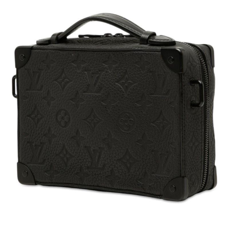 Louis Vuitton Monogram Taurillon Soft Trunk Crossbody Shoulder Bag Black Noir — view 2