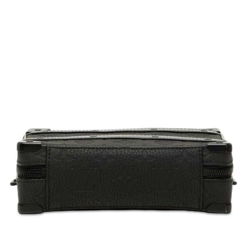 Louis Vuitton Monogram Taurillon Soft Trunk Crossbody Shoulder Bag Black Noir — view 3