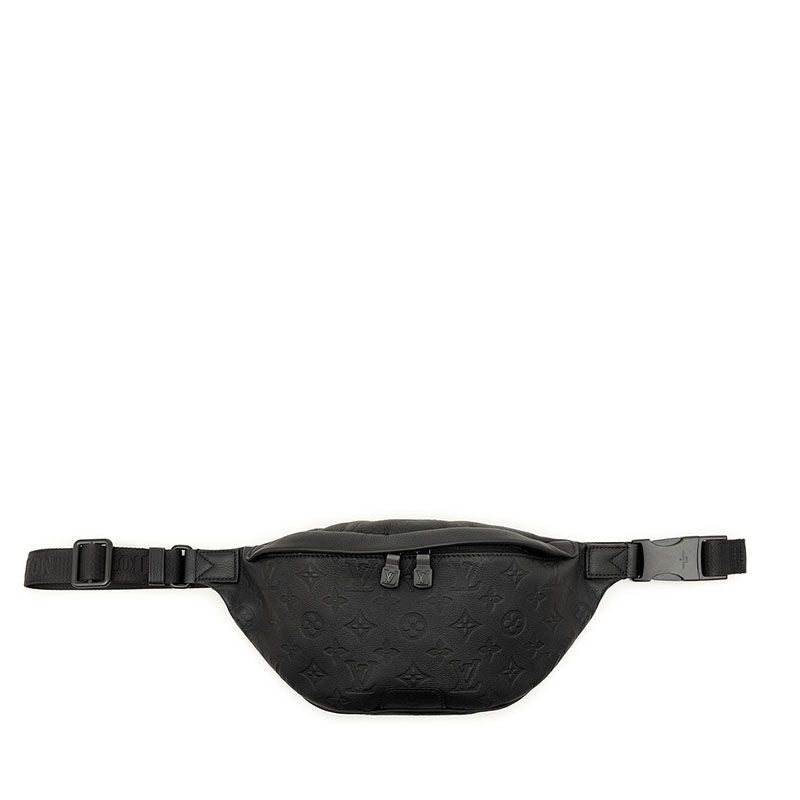 Louis Vuitton Monogram Shadow Bum Bag PM Noir Black Leather