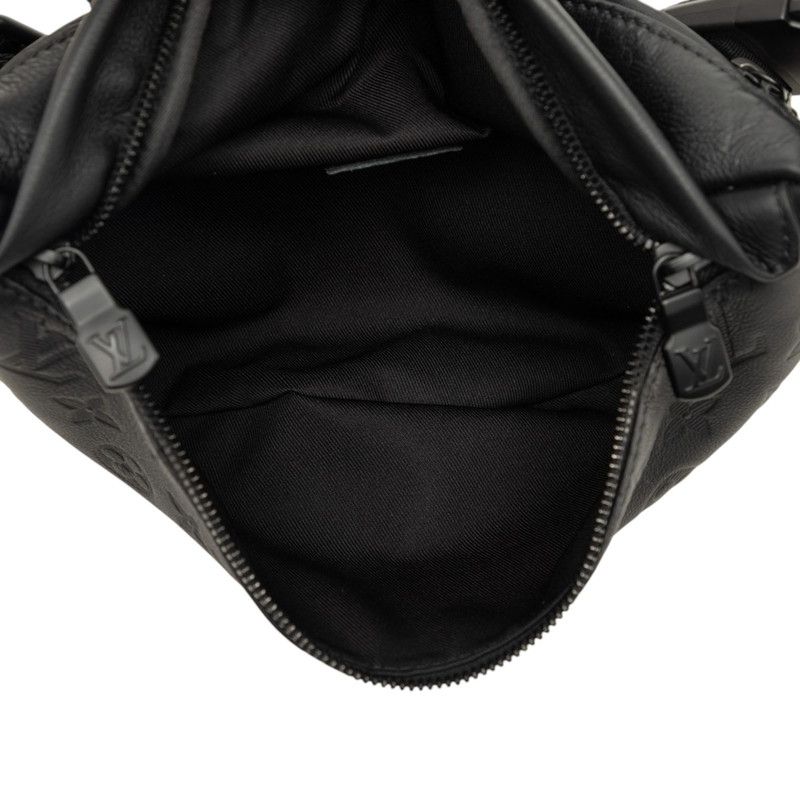 Louis Vuitton Monogram Shadow Bum Bag PM Noir Black Leather — view 4
