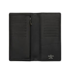 Louis Vuitton Monogram Eclipse Split Portefeuille Brazza Wallet Black Silver — view 4