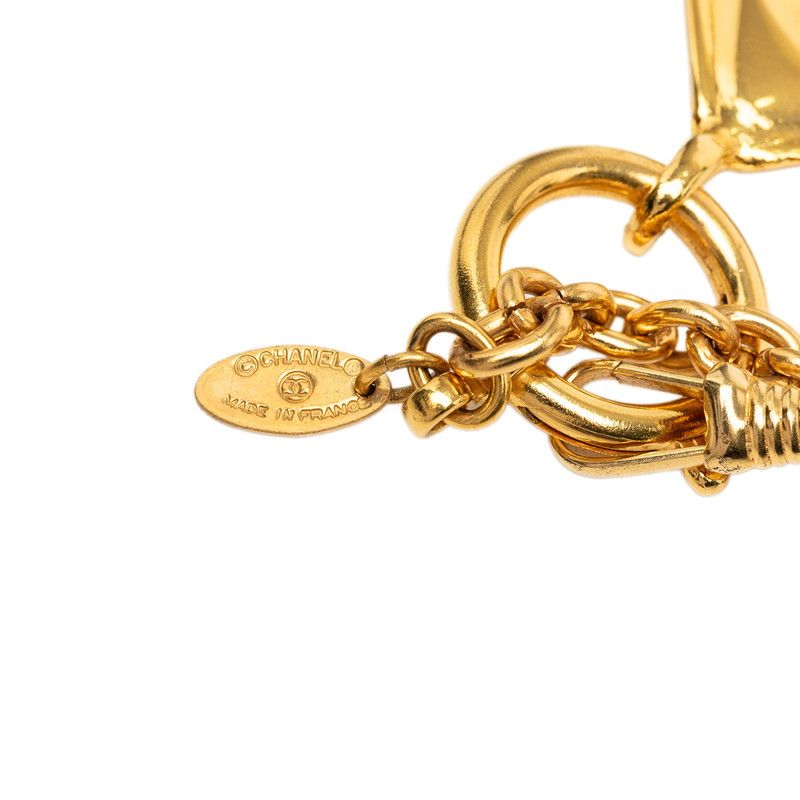 Chanel CC Logo Diamond Rogue Chain Pendant Gold Plated — view 5