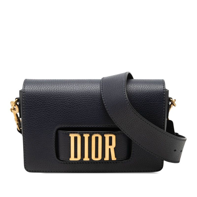 Dior Evolution Crossbody Shoulder Bag Navy Leather