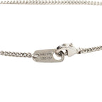 Louis Vuitton Damier Collier Plaque Logo Plate Chain Pendant Silver — view 6