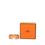 Hermes Clic Clac PM Enamel Bracelet Bangle Gold Pink Plated — view 6