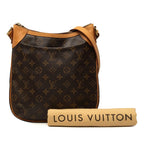 Louis Vuitton Monogram Odeon PM Crossbody Shoulder Bag Brown Leather — view 7