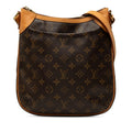 Louis Vuitton Monogram Odeon PM Crossbody Shoulder Bag Brown Leather