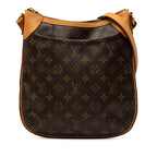 Louis Vuitton Monogram Odeon PM Crossbody Shoulder Bag Brown Leather