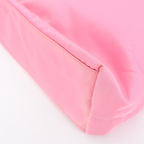 Prada Nylon Tote Bag Partial Leather Big Triangle Plate Pink — view 7