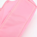 Prada Nylon Tote Bag Partial Leather Big Triangle Plate Pink — view 3